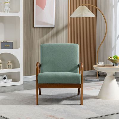 Mandela 1-Seater Fabric Accent Chair - Green - With 2-Year Warranty